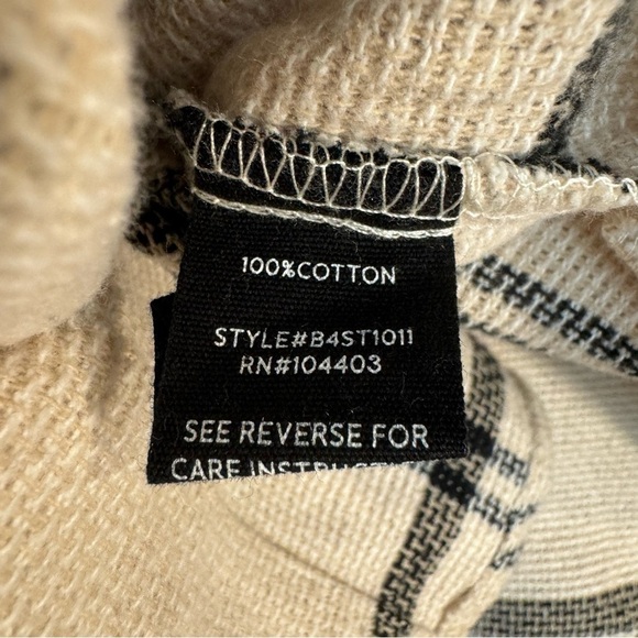 Altar’d State Isabella Plaid Button Up Top Ivory Womens Size Medium - Picture 7 of 7